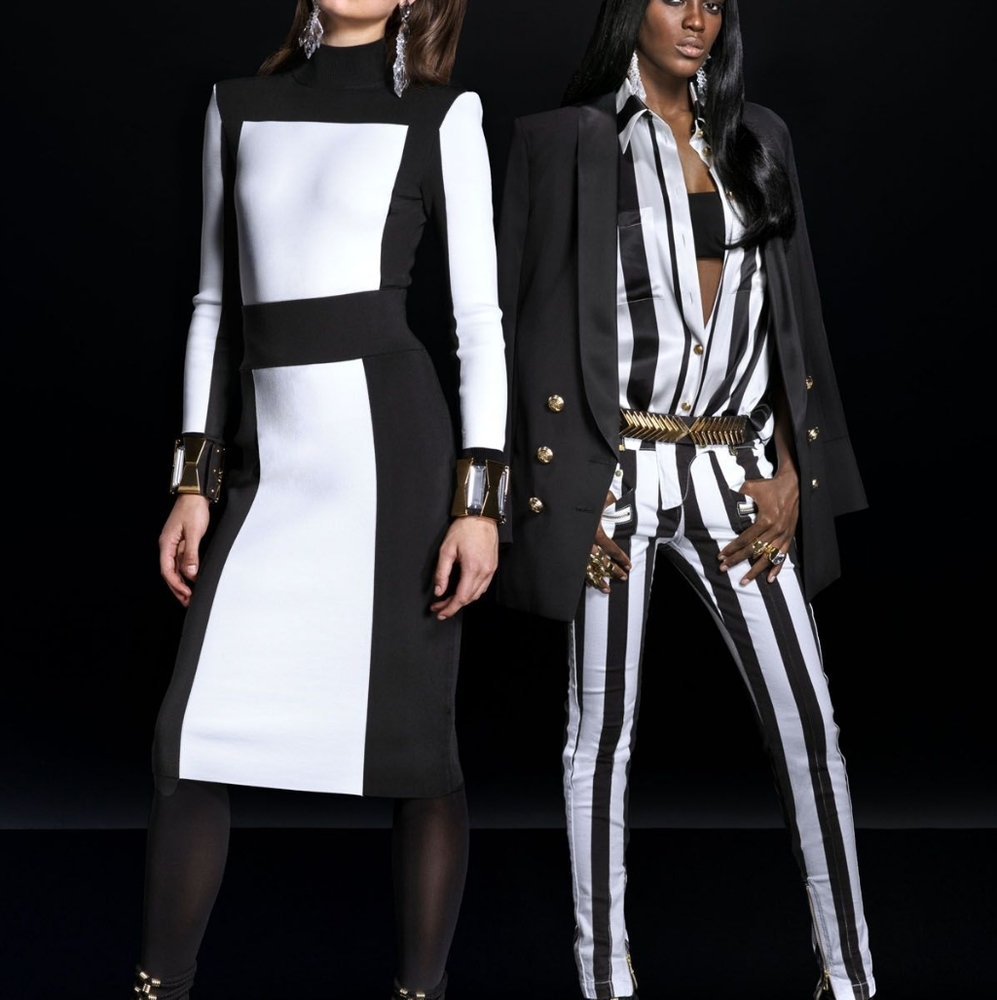 H&M Balmain Mock Neck Top
